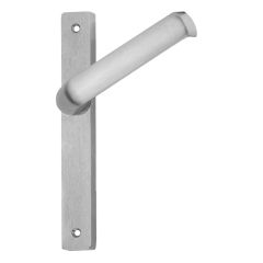 4981 SQUARE END PLATE TO SUIT 3540 SERIES WITH 45 DEGREE 77 LEVER ONLY Satin Chrome