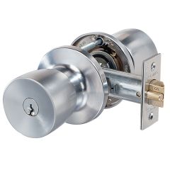 530 SERIES KEY IN KNOB ENTRANCE SET 5PIN KEYED ALIKE Satin Chrome
