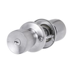 534 SERIES KEY IN KNOB GLASS DOOR SET 6MK Satin Chrome