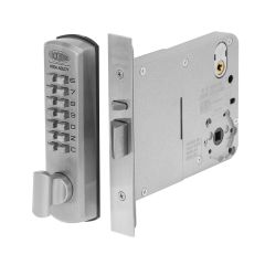 DX DIGITAL KEYPAD 5572 MORTICE LOCK 127MM BACKSET LH TP Satin Chrome