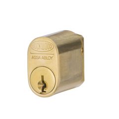 LOCKWOOD 570 AUSTRALIAN OVAL CYLINDER WITH X CAM 6RP Polished Brass