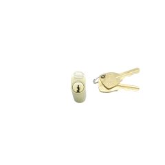LOCKWOOD C4 570 AUSTRALIAN OVAL DOUBLE CYLINDERS WITH X CAMS Polished Brass