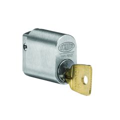 LOCKWOOD 570 AUSTRALIAN OVAL CYLINDER WITH X CAM 003 CODE Satin Chrome