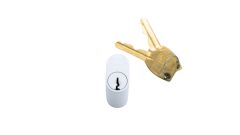 LOCKWOOD C4 570 AUSTRALIAN OVAL CYLINDER WITH Y CAM 5KA Polyester Powdercoat