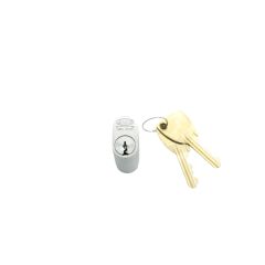 LOCKWOOD C4 570 AUSTRALIAN OVAL CYLINDER WITH Y CAM 5KD - SC8 NSW DEPARTMENT OF COMMERCE Satin Chrome