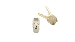 LOCKWOOD C4 570 AUSTRALIAN OVAL CYLINDER WITH X CAM 5KA Satin Brass