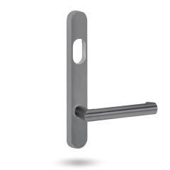 5801 ROUND END PLATE WITH CYLINDER HOLE & 155 LEVER Polyester Powdercoat