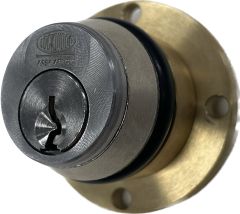 LOCKWOOD C4 671 BUS LOCK CYLINDER ASSEMBLY 5KA Satin Chrome
