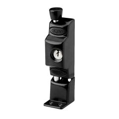 680 PATIO BOLT WITH DIECAST KEEPER 5P PROJECT KEYED TP Black