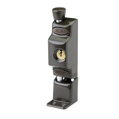680 PATIO BOLT WITH DIECAST KEEPER 5P KEYED ALIKE TP Brown