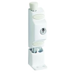 680 PATIO BOLT WITH DIECAST KEEPER 5P PROJECT KEYED TP White