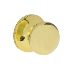 SYMMETRY DUMMY KNOB MANOR DP Polished Brass