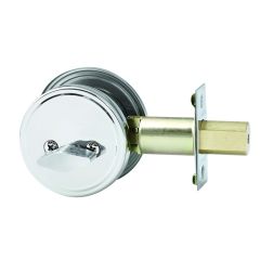 SYMMETRY DEADBOLT SINGLE CYLINDER TP 6PIN MASTER KEYED Satin Stainless Steel
