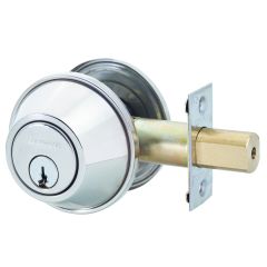 SYMMETRY DEADBOLT DOUBLE CYLINDER TP 6PIN PROJECT KEYED Satin Stainless Steel