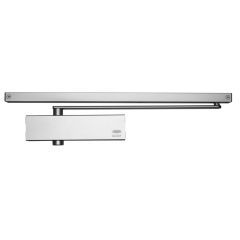 7726 SERIES SIZE 2-6 SLIDE RAIL DOOR CLOSER BACKCHECK DELAYED ACTION Silver