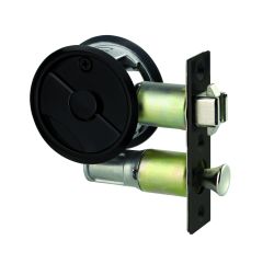 SYMMETRY ROUND CAVITY SLIDING DOOR PRIVACY SET DP Matt Black