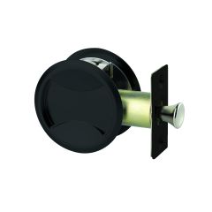 SYMMETRY ROUND CAVITY SLIDING DOOR PASSAGE SET DP Matt Black