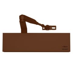 7714 DA SIZE 1-4 P/A DC FORMED COVER CLOSER ADJUSTABLE BACKCHECK Brown