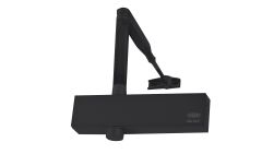 7724 SERIES SIZE 2-4 CLOSER ADJUSTABLE BACKCHECK DP Black