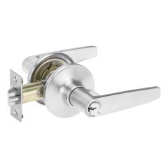 SYMMETRY ENTRANCE SET ESTATE 6PIN PROJECT KEYED Satin Chrome