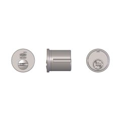 LOCKWOOD MTL800 8466 THREADED ROUND CYLINDER (KAWNEER) MK Satin Chrome