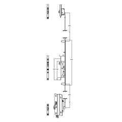 8654 HIGH SECURITY 3 POINT KIT No Finish