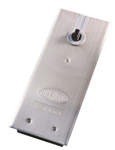 8800 SERIES SIZE 2 STANDARD FLOOR SPRING 105 DEGREE HOLD OPEN Satin Stainless Steel