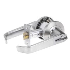 949 SERIES KEY IN LEVER EXTERIOR ESCAPE DEADLATCH SET 6PIN PROJECT KEYED Satin Chrome
