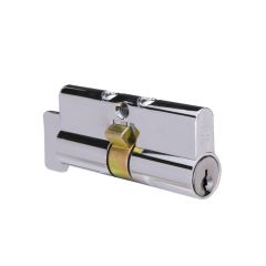 LOCKWOOD C4 9555 EURO PROFILE CYLINDER & TURN FIXED CAM 5PK Chrome Plate