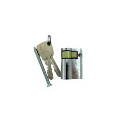 LOCKWOOD C4 9555 EURO PROFILE CYLINDER & TURN LEFT HAND LAZY CAM 6KD Chrome Plate
