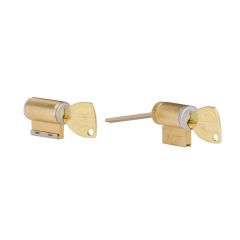 ONYX 5 PIN DOUBLE CYLINDER ASSEMBLY KEY#02 Satin Chrome Pearl