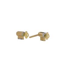 ONYX 5 PIN DOUBLE CYLINDER ASSEMBLY KEY#04 Satin Chrome Pearl