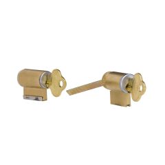 ONYX 5 PIN DOUBLE CYLINDER ASSEMBLY KEY#08 Satin Chrome Pearl