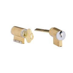 ONYX 5 PIN DOUBLE CYLINDER ASSEMBLY KEY#09 Satin Chrome Pearl