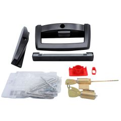 ONYX D HANDLE/SLIM PULL SURFACE FIX STRIKE 5P CYLINDER Black