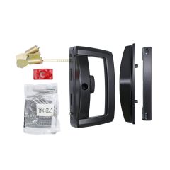 ONYX D HANDLE/SLIM PULL UNI STRIKE CA (CODED ALIKE) CYL Black
