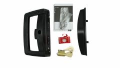 ONYX D HANDLE/SLIM PULL NON LOCK NO STRIKE 5P CYLINDER Black