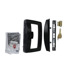 ONYX D HANDLE/SLIM PULL NON LOCK UNI STRIKE CA (CODED ALIKE) CYL Black