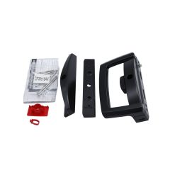 ONYX D HANDLE/SLIM PULL NO STRIKE NO CYLINDER HANDLE PACKER TP Black