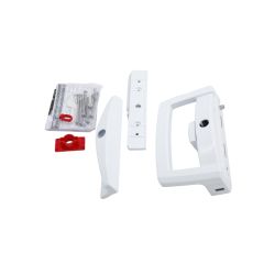 ONYX D HANDLE/SLIM PULL NO STRIKE NO CYLINDER HANDLE PACKER TP White