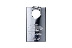 334C 45MM STEEL BODY PADLOCK SHROUDED 19MM MOLY STEEL 8.7MM DIAMETER SHACKLE NDP No Finish