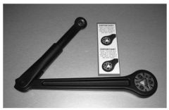 5831 DOOR ARM ASSEMBLY Black