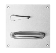 201 INTERIOR PLATE WITH DISABLED TURN & 96 LEVER PENTAGON LH Polyester Powdercoat