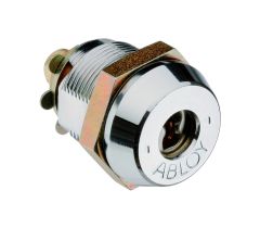 ABLOY PROTEC 34.5MM CAM LOCK 9 DISC BRASS RIGHT HAND US TYPE 1 POSITION KEY REMOVAL MK Chrome Plate