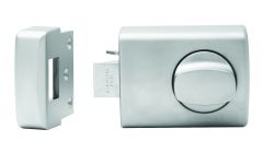 002 WITH KNOB TIMBER FRAME STRIKE TP NO CYLINDER Satin Chrome Pearl