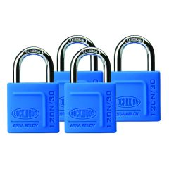 120N SERIES PADLOCK 30MM WITH 18MM SHACKLE WITH SILICON JACKET 4DP No Finish