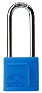 120N SERIES PADLOCK 30MM WITH 50MM SHACKLE WITH SILICON JACKET DP No Finish