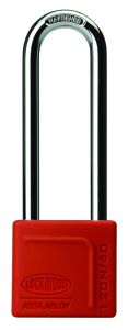 120N SERIES PADLOCK 40MM WITH 80MM SHACKLE WITH SILICON JACKET DP No Finish
