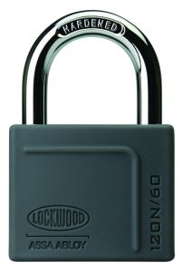 120N SERIES PADLOCK 60MM WITH 35MM SHACKLE WITH SILICON JACKET DP No Finish