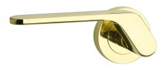 SYMPHONY 41 LEVER ON ROUND ROSE FULL SET RH Polished Brass